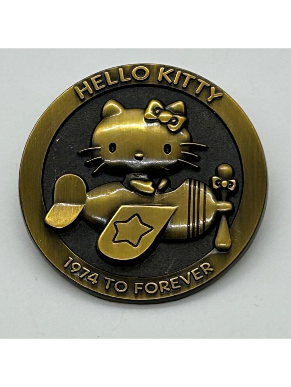 Hello Kitty Collectible Pin 45th Anniversary Limited Edition 1974 to Forever